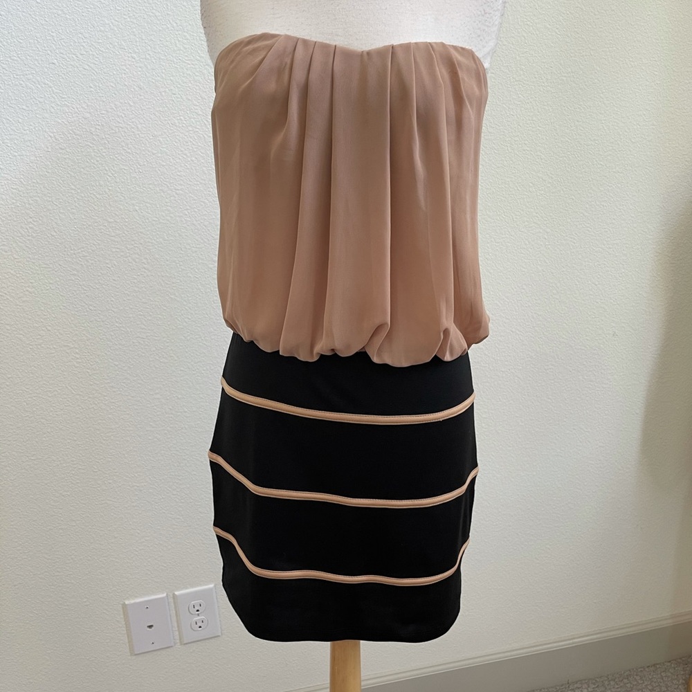 Mystic beige and black dress size Large